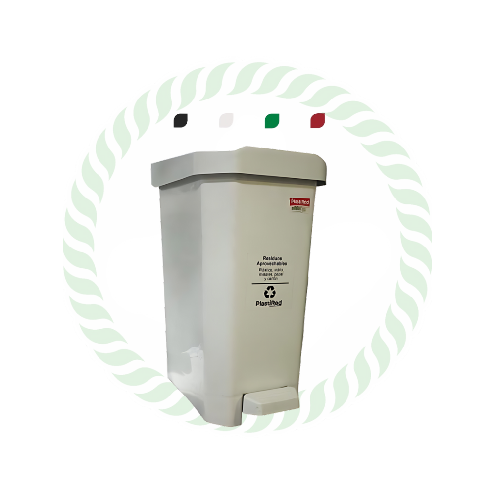 Papelera 55 Litros con tapa tipo pedal