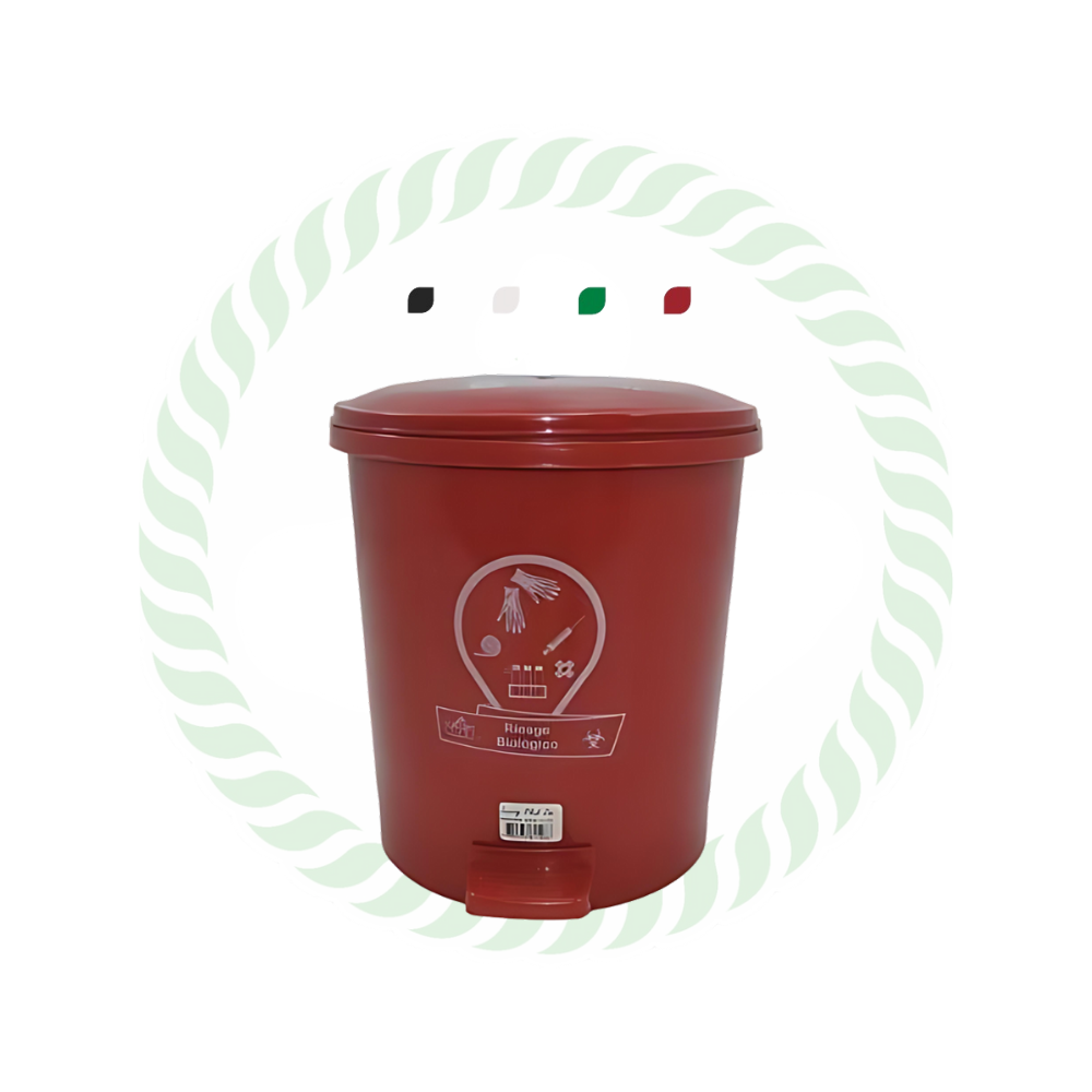 Papelera de 3.5 litros con tapa tipo pedal