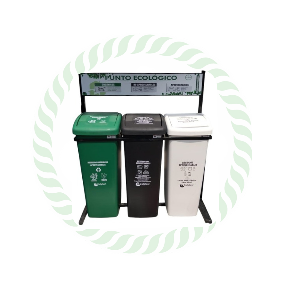 Punto ecológico de 55 Litros - Base metálica