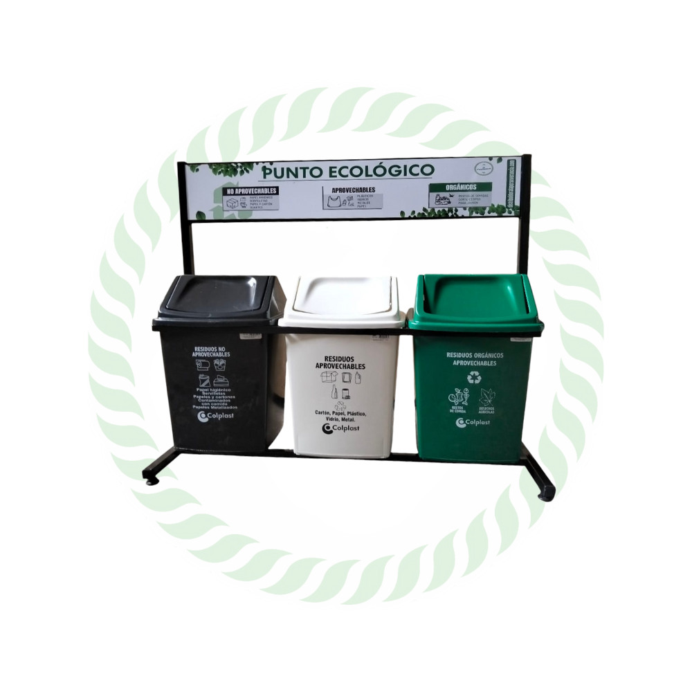 Punto ecológico de 22 Litros tapa vaivén