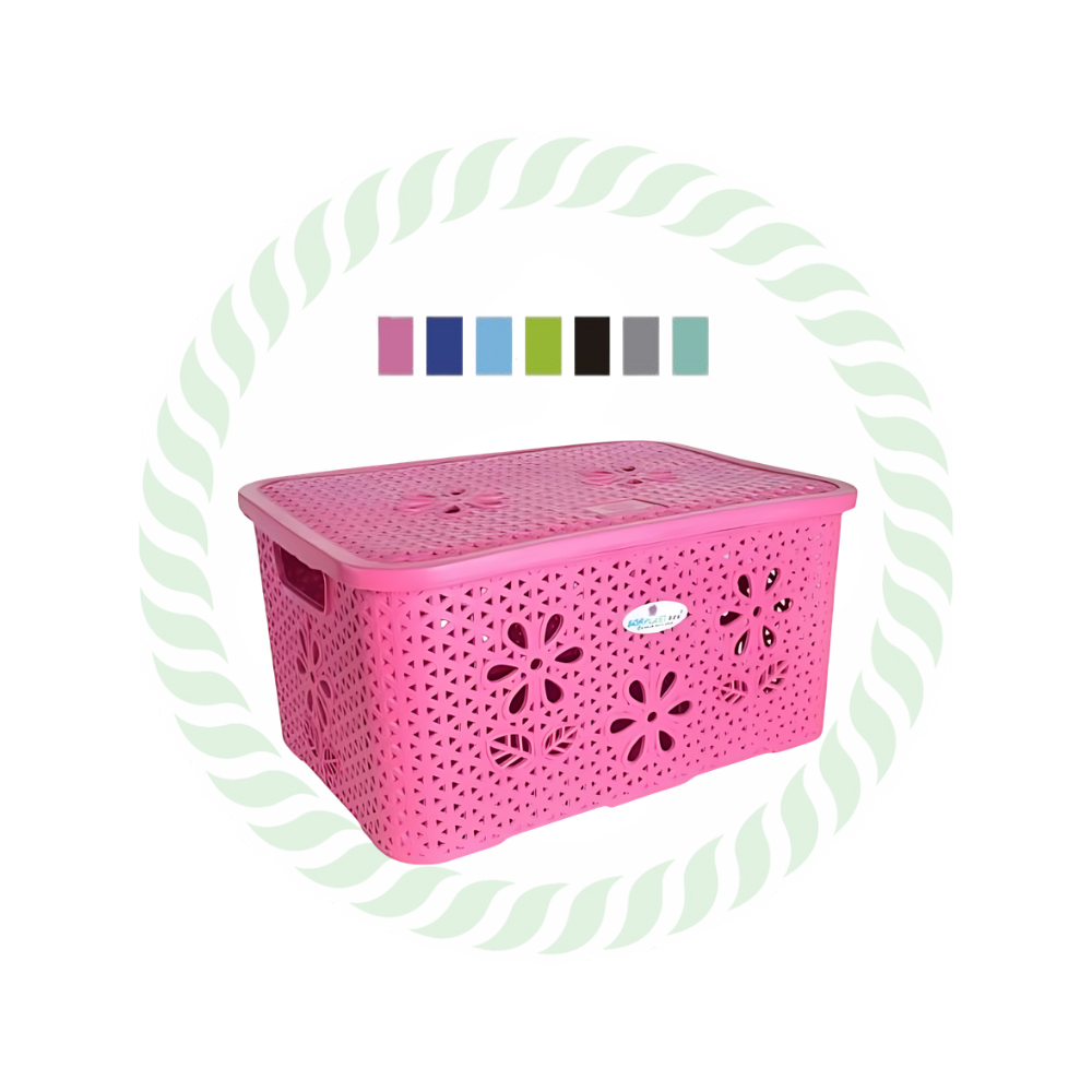 Caja floral #5 en polipropileno con tapa