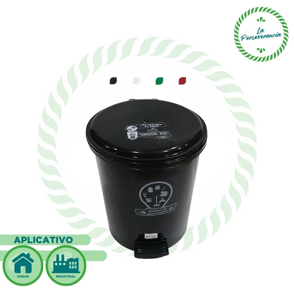 Papelera Luxury 3.5 Lt. - Polipropileno con tapa tipo pedal