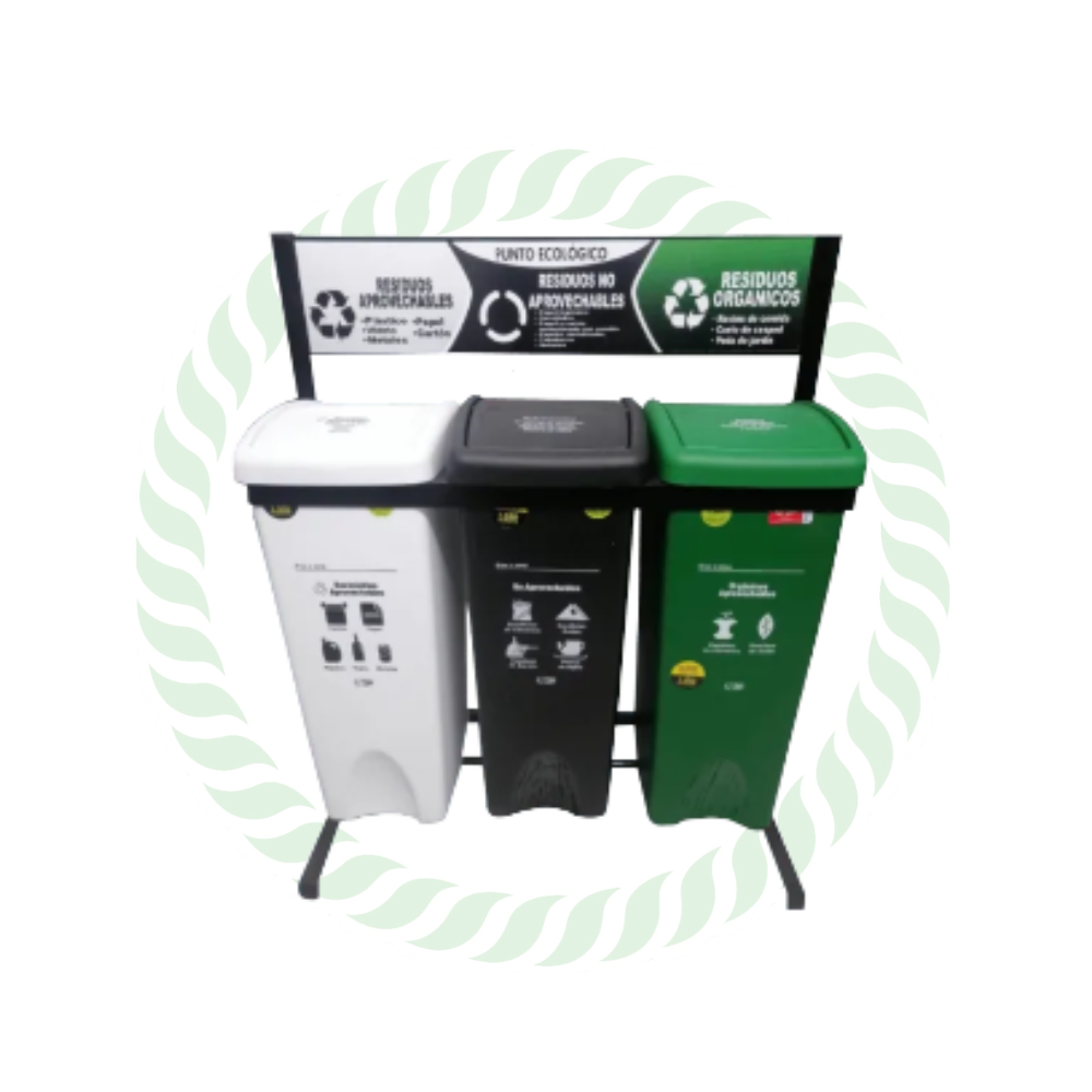 Punto ecológico 53 litros tapa vaivén