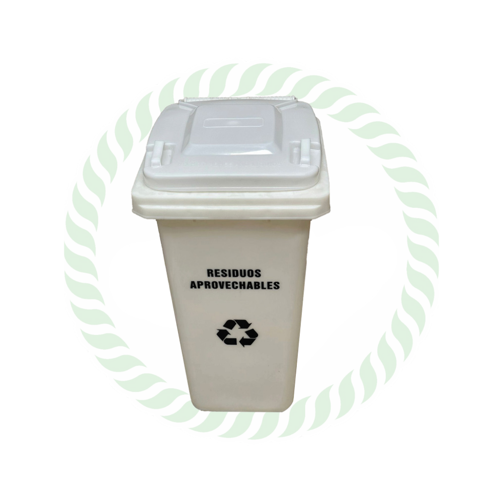 Contenedor de 240 Litros con Ruedas TC – Blanco